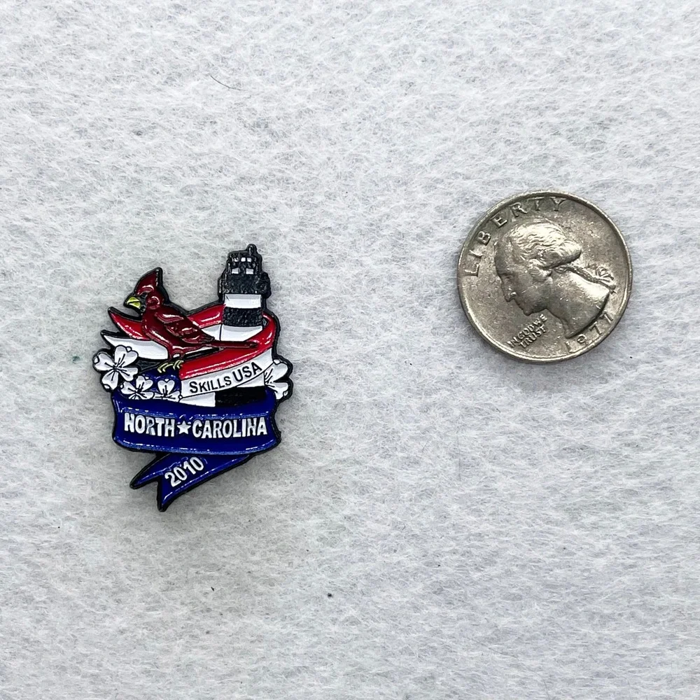 🔮‎ 5/$25 Skills USA 2010 North Carolina Cardinal Pin